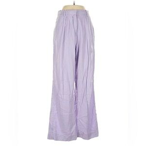 Abercrombie & Fitch Light Purple Wide-Leg Trouser